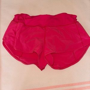 LULULEMON sonic pink shorts